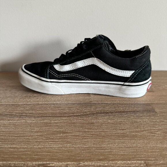 Vans Classic Old Skool Skate Sneakers Black Womens Size 7 - Picture 3 of 8